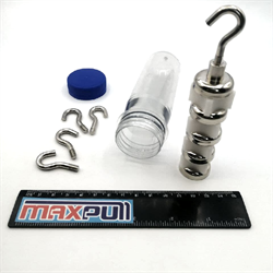 Магнитные крепления с крючком E32, MaxPull, набор 5 шт. в тубе - фото 10195