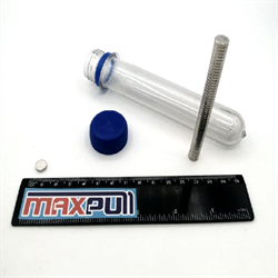 Неодимовые магниты 8х2 мм, диски, MaxPull, набор 50 шт. в тубе - фото 10485