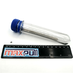 Неодимовые магниты 3х4 мм, прутки, MaxPull, набор 50 шт. в тубе - фото 10509