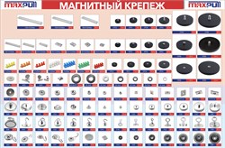 Плакат "Витрина Магнитный Крепеж" на самоклеющейся пленке 900х600 мм ВМ3