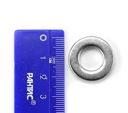 Неодимовый магнит кольцо 35-16х5 мм - фото 8235