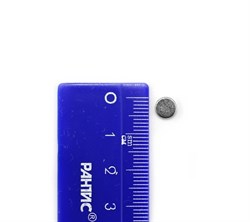 Неодимовый магнит диск 6х2 мм, N33, Zn - фото 9473