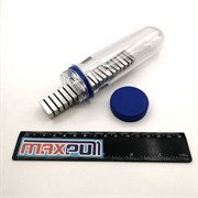 Неодимовые магниты 20х10х5 мм, прямоугольники, MaxPull, набор 20 шт. в тубе