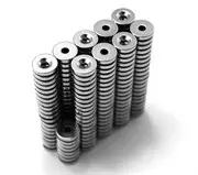 Неодимовый магнит диск 20х3 мм с зенковкой 4,5/7,5 ST-20-4,5/7.5-3